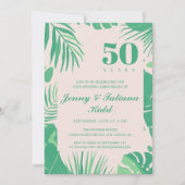 トロピッ離れクパーム結婚50周年記念 招待状 (正面)