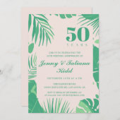 トロピッ離れクパーム結婚50周年記念 招待状 (正面/裏面)