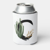 トロピッ離れクフェイク・ゴールド・フォイル・レターCモノグラム 缶クーラー (缶裏面)