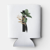 トロピッ離れクフェイク・ゴールド・フォイル・レターIモノグラム 缶クーラー (裏面)