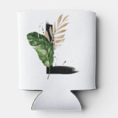 トロピッ離れクフェイク・ゴールド・フォイル・レターLモノグラム 缶クーラー (裏面)