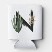 トロピッ離れクフェイク・ゴールド・フォイル・レターNモノグラム 缶クーラー (裏面)