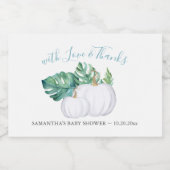 トロピッ離れクホワイトカボチャきらめくワインラベル スパークリングワインラベル (シングルラベル)