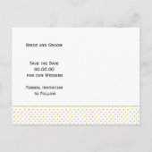 トロピッ離れクモダンのピンクの結婚式 案内ポストカード (裏面)