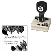 トロピッ離れクモダンタイポグラフィ差出人住所 ラバースタンプ (押印)