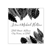 トロピッ離れクモダンタイポグラフィ差出人住所 ラバースタンプ (インプリント)