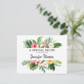 トロピッ離れクルアウ（ハワイ式宴会）ブライダルシャワーレシピカード ポストカード (スタンド正面)