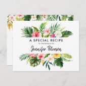 トロピッ離れクルアウ（ハワイ式宴会）ブライダルシャワーレシピカード ポストカード (正面/裏面)