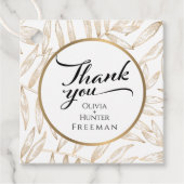 トロピッ離れク結婚式の引き出物ラベル フェイバータグ (正面)