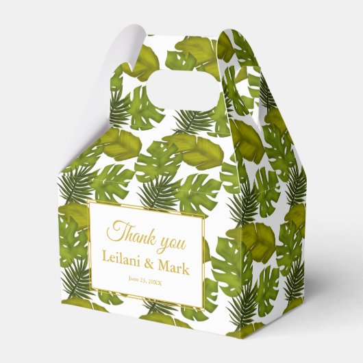 トロピッ離れク金ゴールドグリーンとサンキュー結婚ズ フェイバーボックス (正面サイド)