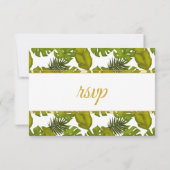 トロピッ離れク金ゴールドグリ結婚ーン 出欠カード (裏面)