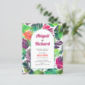 トロピッ離れク・アーキテクチャQRコード結婚式招待状 (スタンド正面)