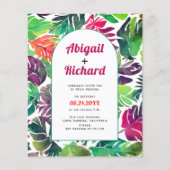 トロピッ離れク・アーキテクチャQRコード結婚式招待状 (正面)