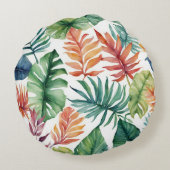 トロピッ離れク・ウォーター・カラーデザイン ラウンドクッション (裏面)