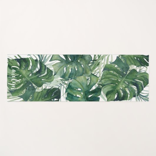 トロピッ離れク・ジャングル植物 ヨガマット (正面(横))