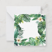 トロピッ離れク・ハイビスカスフレーム ノートカード (正面)