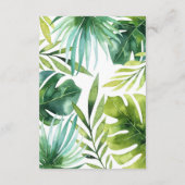 トロピッ離れク・フラミンゴス夏結婚の詳細 エンクロージャーカード (裏面)