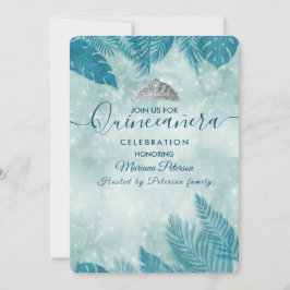 トロピッ離れク《写真》ぼけ味ブルーティアラキンチェニェラ 招待状