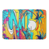 トロピッ鮮やかクサンセットビーチ バスマット (正面)