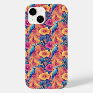 トロピッ鮮やかク離れとパロッツ夏パターン Case-Mate iPhone 14ケース