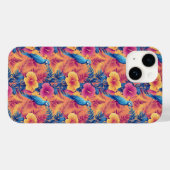 トロピッ鮮やかク離れとパロッツ夏パターン Case-Mate iPhoneケース (裏面 (横))