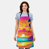 トロピッ鮮やかク・サンセット エプロン (着用した状態)