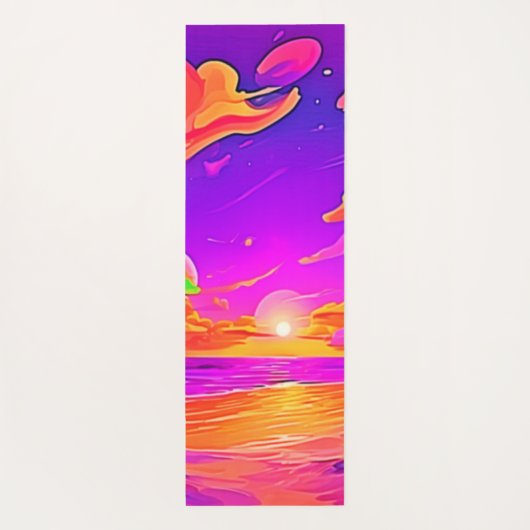 トロピッ鮮やかク・サンセット ヨガマット (裏面)