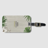 トロピパーソナライズされたカル離れ名前をカスタムすると年 ラゲッジタグ (正面横)