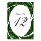 トロピモダンはっきりしたカル葉結婚 |濃い テーブルナンバー (裏面)