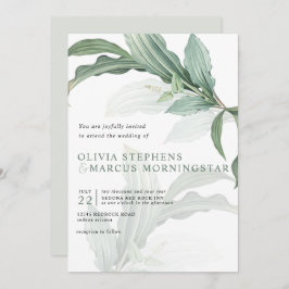 トロピモダンエレガントカル葉 招待状