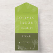 トロピモダンカルオールインワン結婚式招待状 オールインワン招待状 (内側)