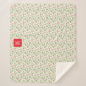 トロピモダンカルパーム葉モノグラム シェルパブランケット (正面)