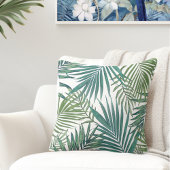 トロピモダンカルパーム葉装飾用クッション クッション