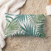 トロピモダンカルパ葉ーム ランバークッション (ブランケット)