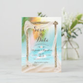 トロピモダンカルビーチアルバーボホ結婚ズ 案内状 (スタンド正面)