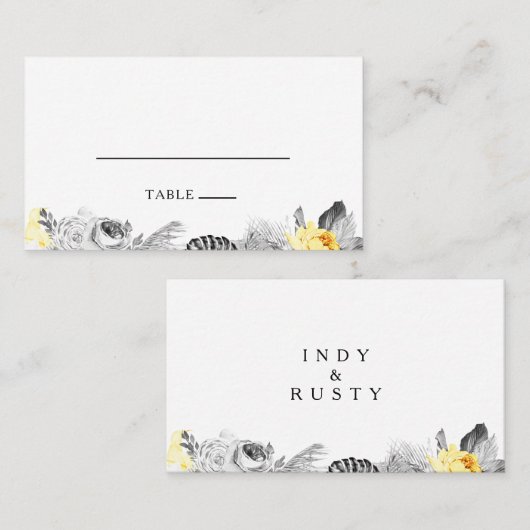 トロピモダンカルフ結婚ラット座席表 プレイスカード (正面/裏面)