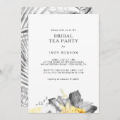 トロピモダンカルブライダルティーパーティの招待状 招待状 (正面/裏面)