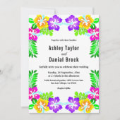 トロピモダンカルボタニカルガーデン結婚フローラ 招待状 (正面)