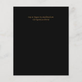 トロピモダンカルリーフ金ゴールドブラック結婚ズ・バジェット (裏面)