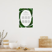 トロピモダンカル葉はっきりしたの座席表のポスター ポスター (キッチン)