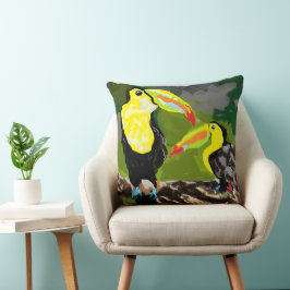 トロピロー：楽園の鳥 クッション