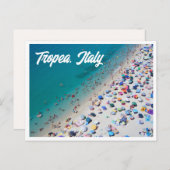 トロピーイタリア航空ビーチフォトポストカード ポストカード (正面/裏面)
