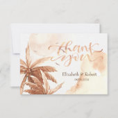 トロピ素朴カルパ結婚ームサンキューカード サンキューカード (正面)