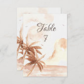 トロピ素朴カルパ結婚ーム 招待状 (正面/裏面)