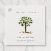 トロピ素朴カルビーチパーム結婚ツリ感謝していーズ フェイバータグ (正面)