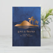 トロピ素朴カルミスティック結婚アイランド サンキューカード (スタンド正面)