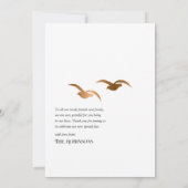 トロピ素朴カルミスティック結婚アイランド サンキューカード (裏面)