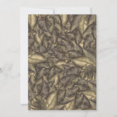 トロピ素朴カル葉ボタニカルヴィンテージ結婚式 招待状 (裏面)