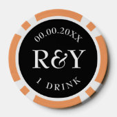 トロピ結婚カルのトランプのポーカーチップ ポーカーチップ (裏面)