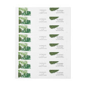 トロピ色彩の鮮やかカル葉ビーチ結婚式 ラップアラウンドラベル (シート)